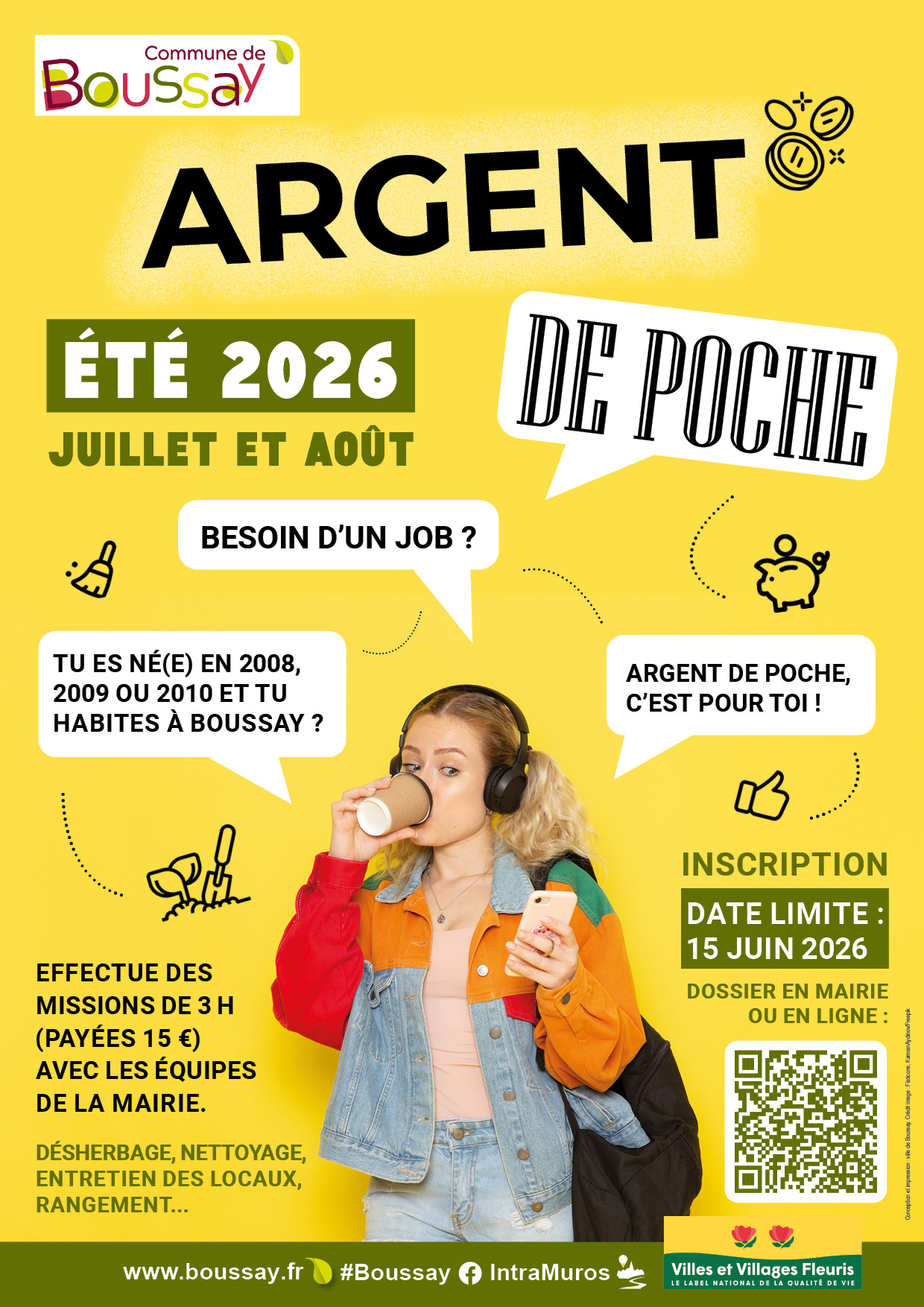 Affiche argent de poche été 2026