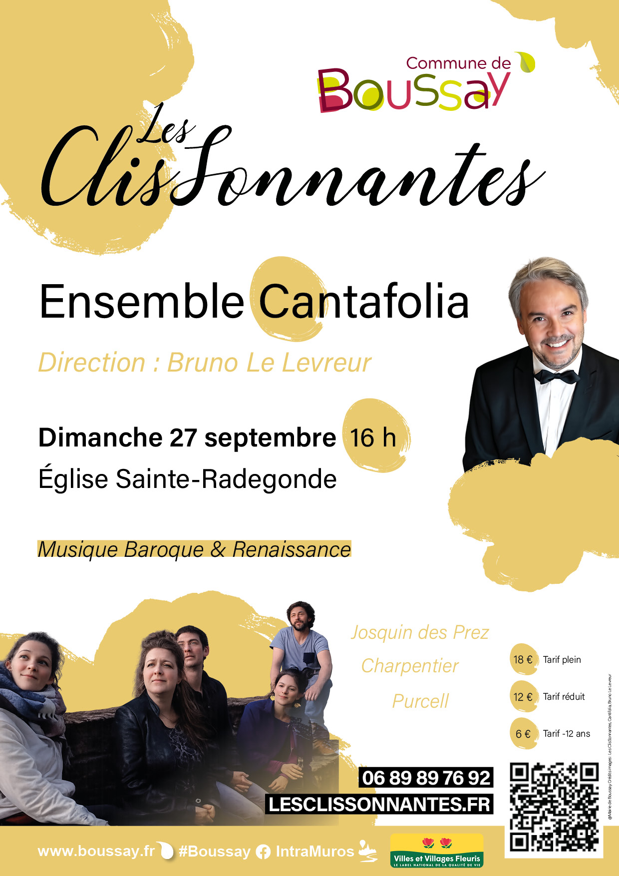 Affiche Les ClisSonnantes Boussay ensemble Cantifolia
