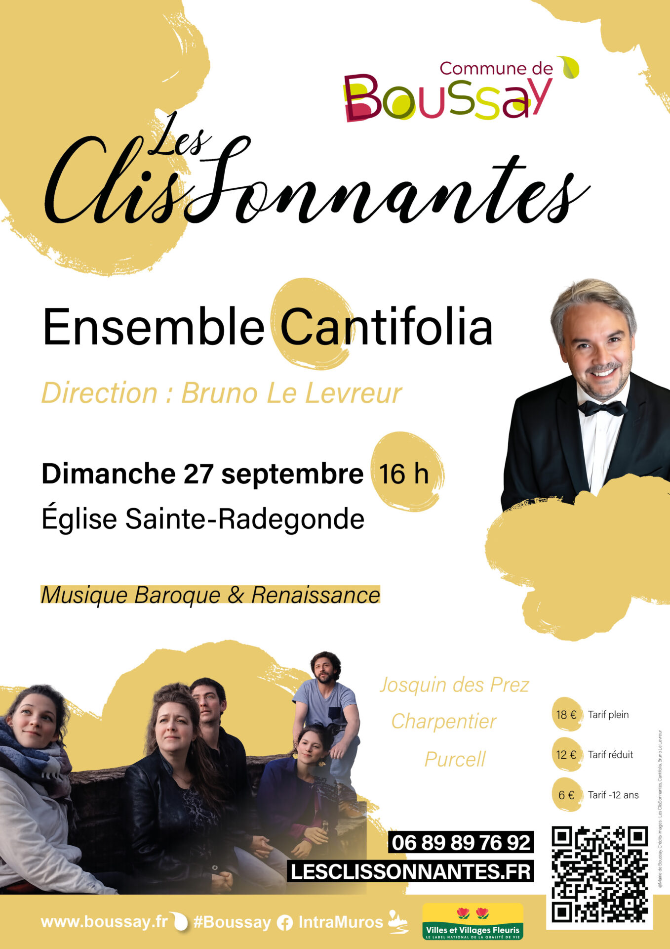 Affiche Les ClisSonnantes Boussay ensemble Cantifolia