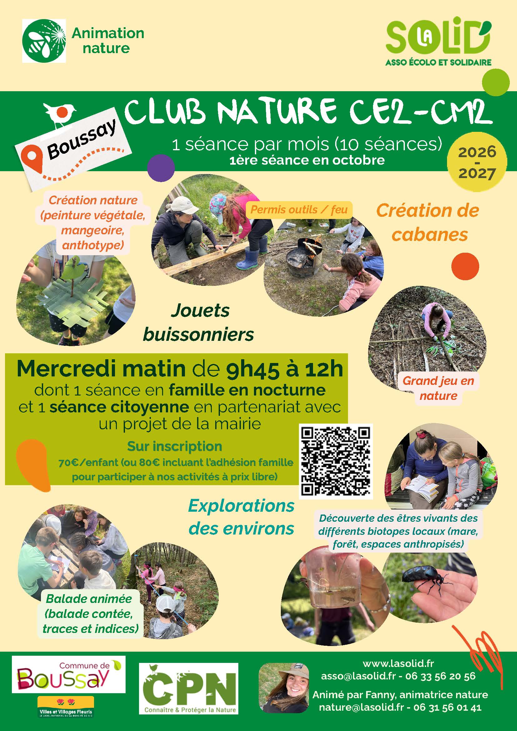 Affiche Club Nature 2026 2027