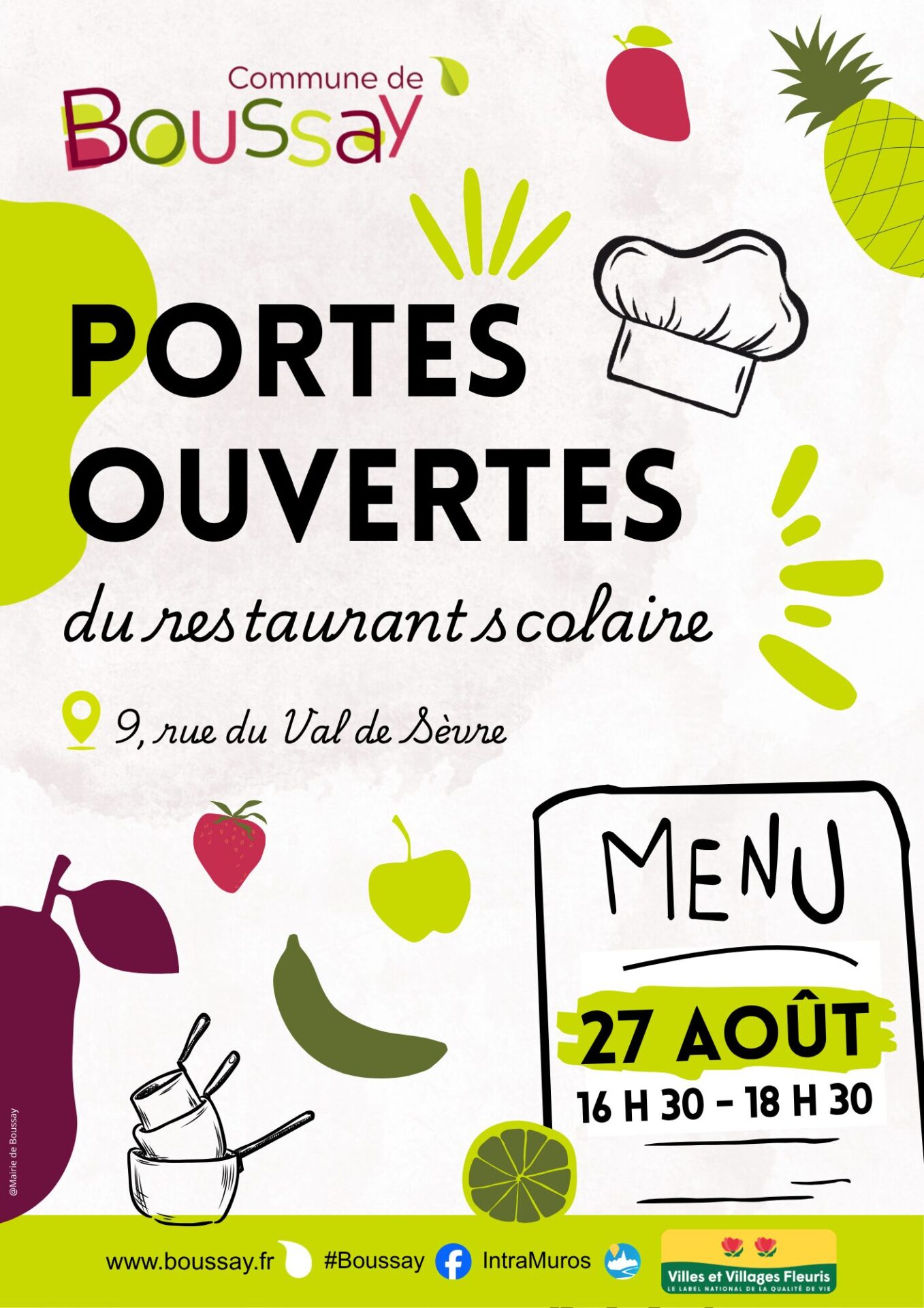 Affiche PO restaurant scolaire 2026 2027