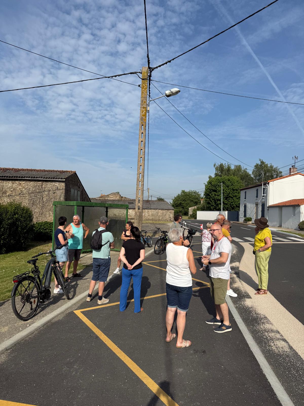 Visite des élus dans les villages de Boussay